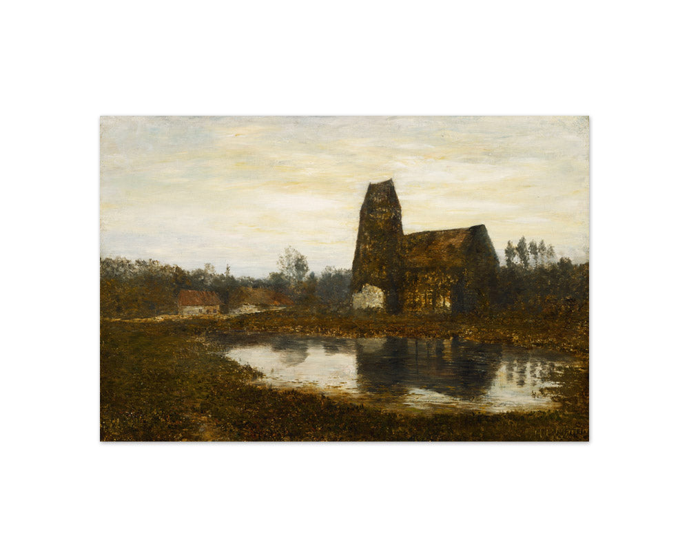 Criqueboeuf Church, Normandy by Homer Dodge Martin - Compact / Full Bleed / No Frame