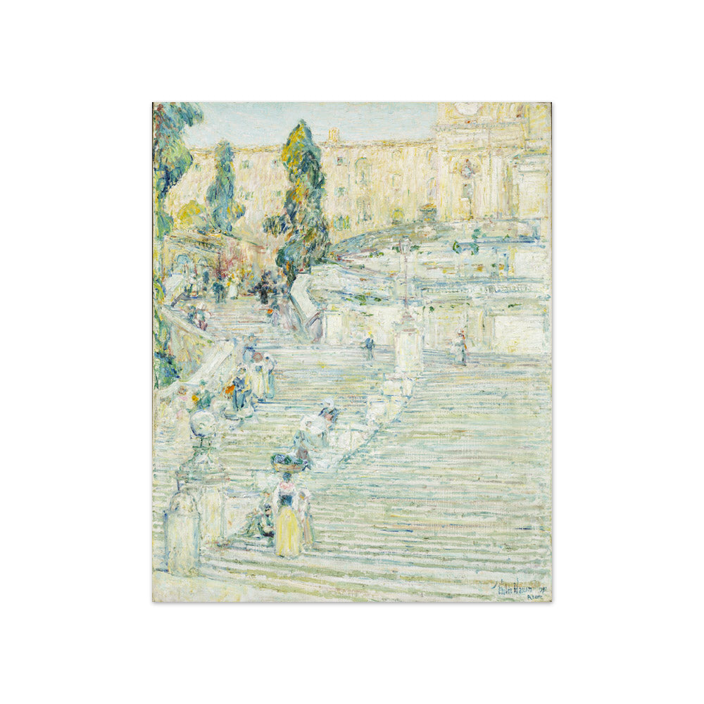 The Spanish Stairs, Rome by F. Childe Hassam - Compact / Full Bleed / No Frame