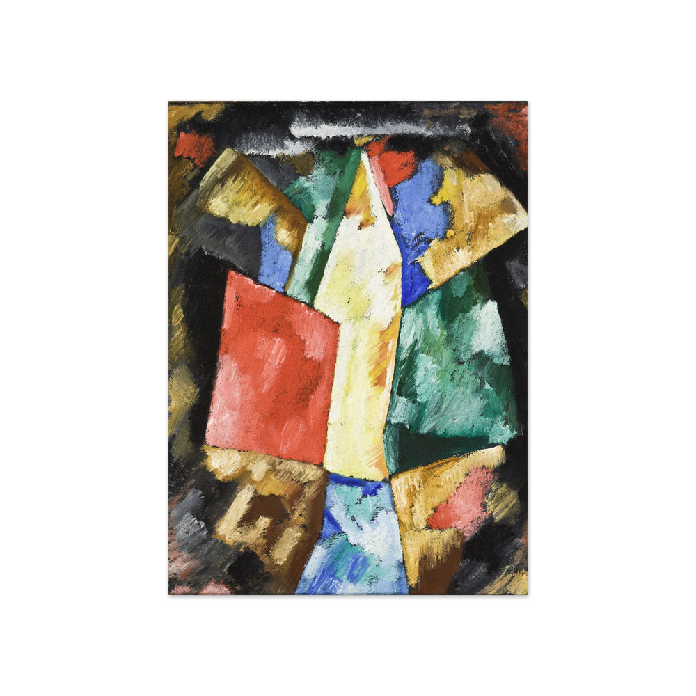 Abstraction: Blue, Yellow and Green by Marsden Hartley - Compact / Full Bleed / No Frame