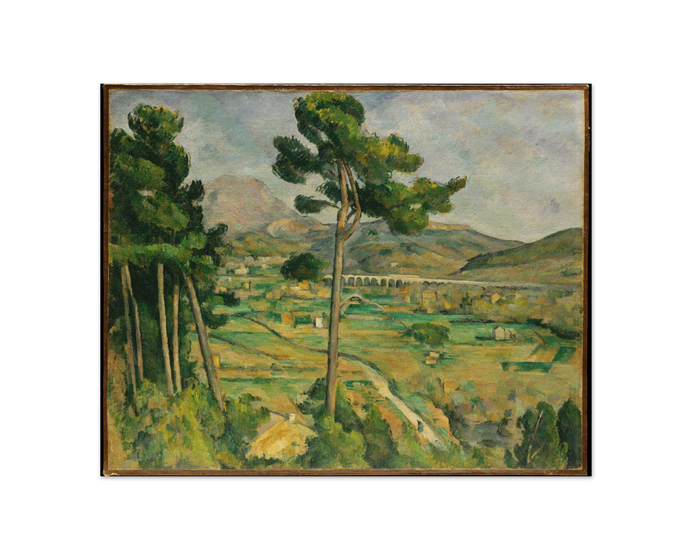 Mont Sainte-Victoire and the Viaduct of the Arc River Valley by Paul Cézanne - Compact / Full Bleed / No Frame