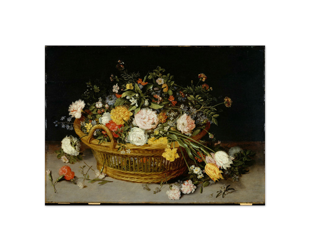 A Basket of Flowers by Jan Brueghel the Younger - Compact / Full Bleed / No Frame
