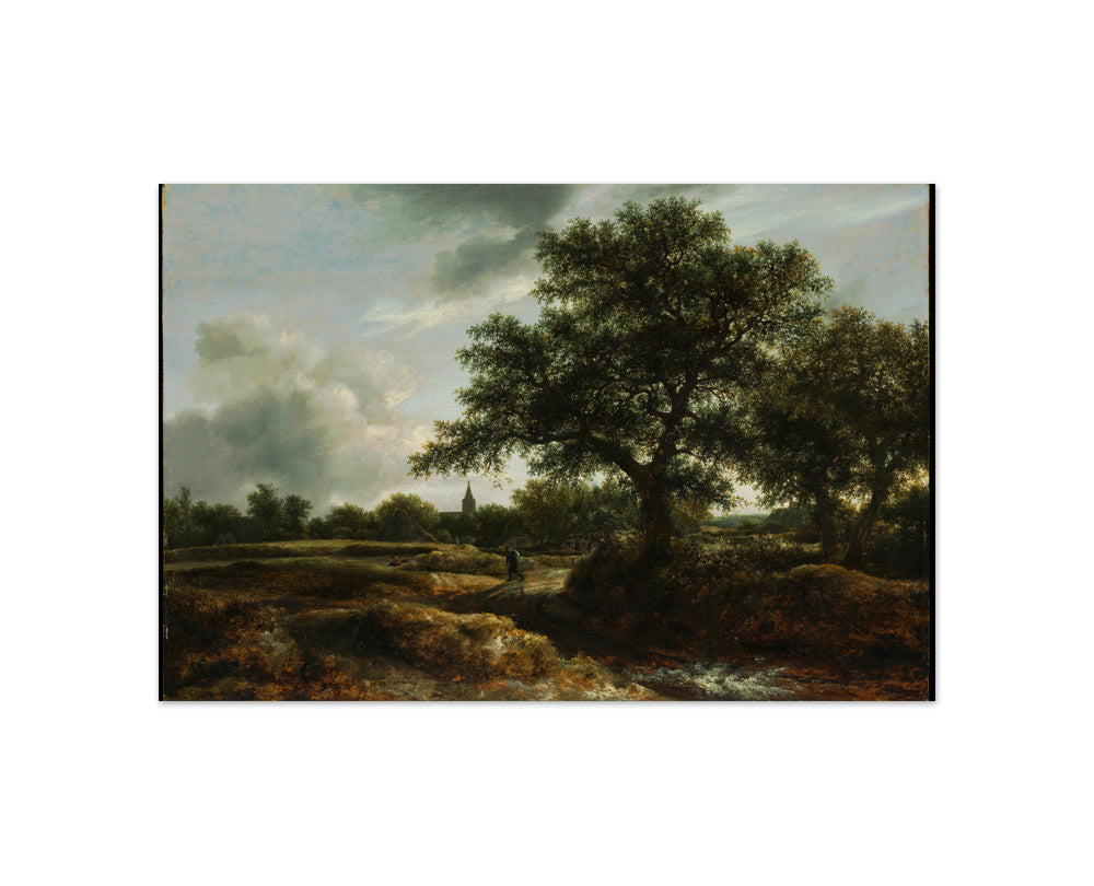 Landscape with a Village in the Distance by Jacob van Ruisdael - Compact / Full Bleed / No Frame