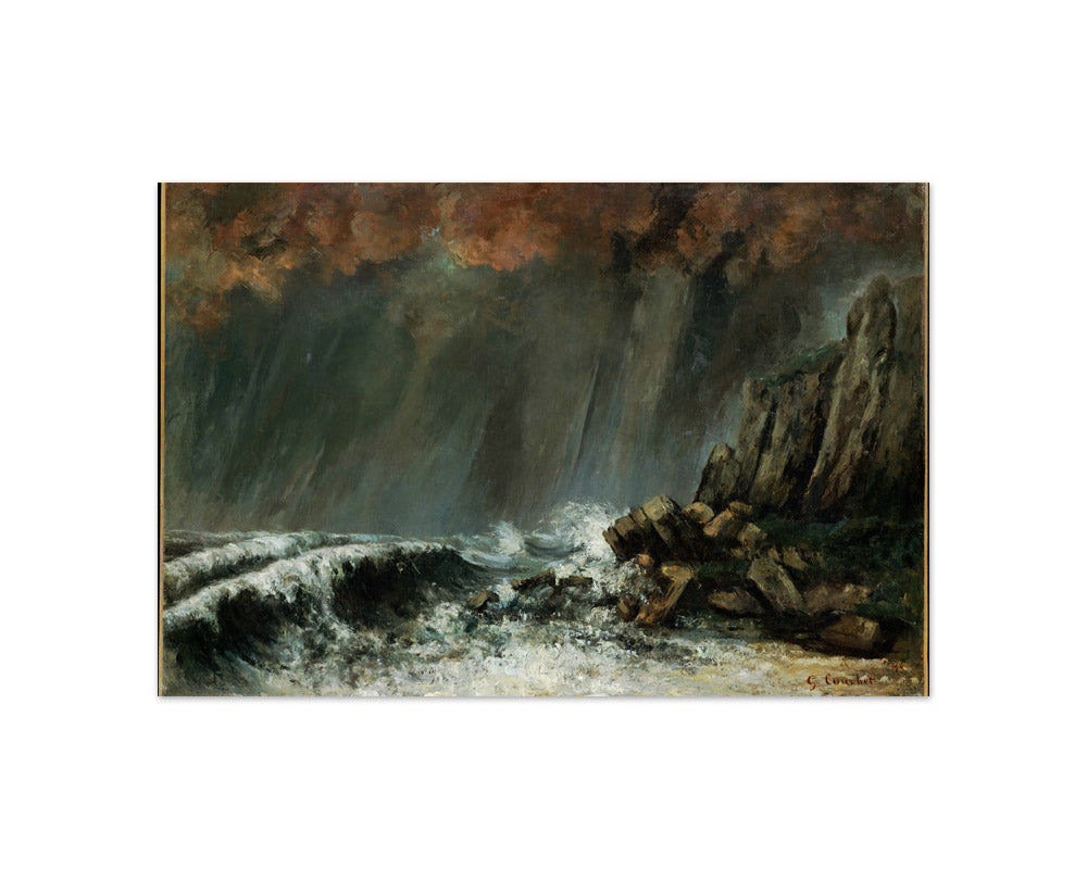 Marine: The Waterspout by Gustave Courbet - Compact / Full Bleed / No Frame