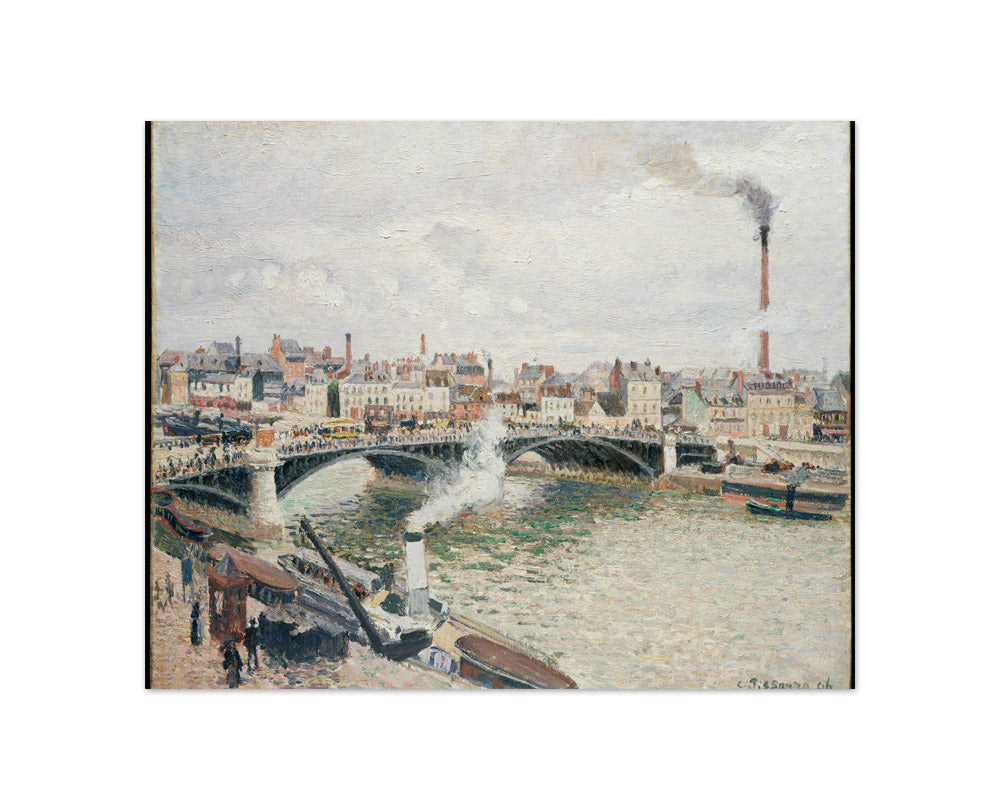 Morning, An Overcast Day, Rouen by Camille Pissarro - Compact / Full Bleed / No Frame