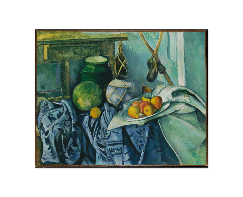 Still Life with a Ginger Jar and Eggplants by Paul Cézanne - Compact / Full Bleed / No Frame