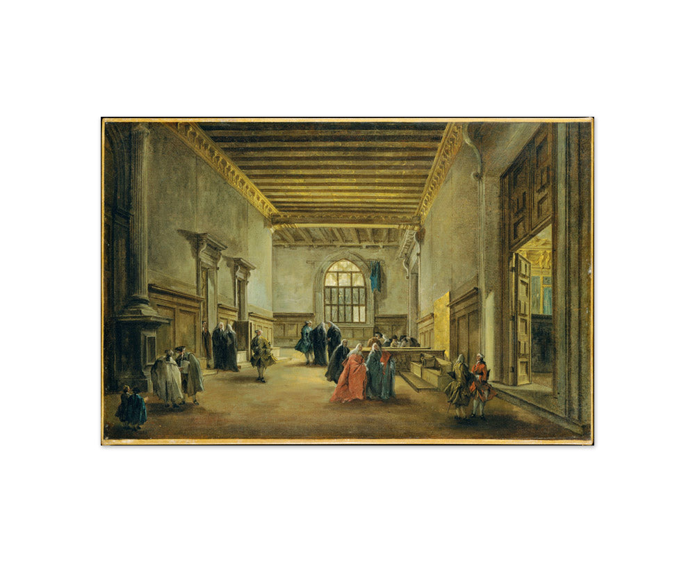 The Antechamber of the Sala del Maggior Consiglio by Francesco Guardi - Compact / Full Bleed / No Frame