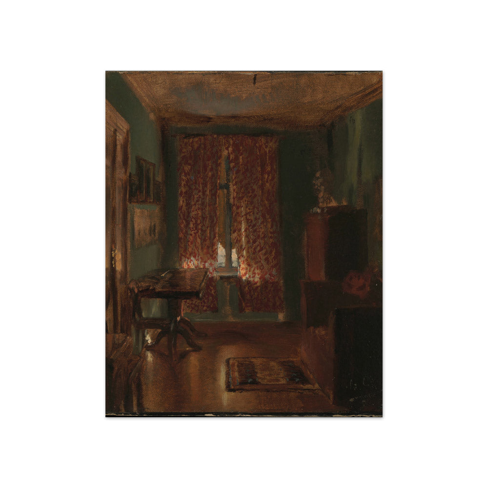 The Artist's Sitting Room in Ritterstrasse by Adolph Menzel - Compact / Full Bleed / No Frame