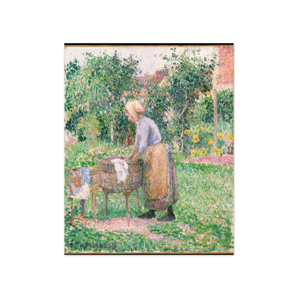 A Washerwoman at Éragny by Camille Pissarro - Compact / Full Bleed / No Frame