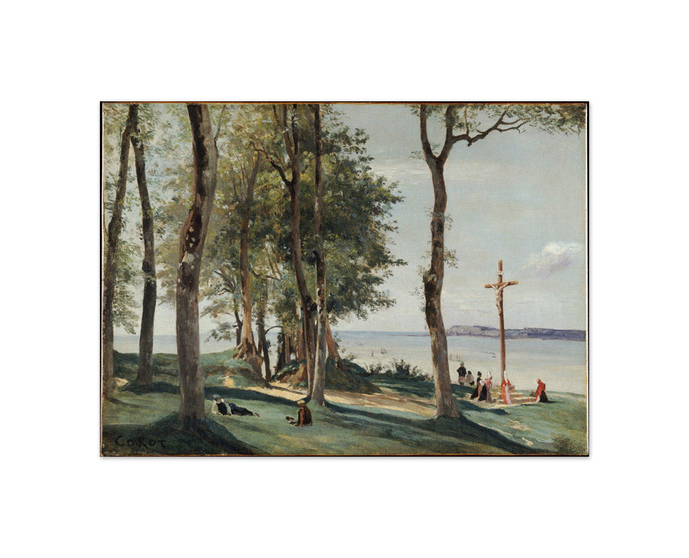 Honfleur: Calvary by Camille Corot - Compact / Full Bleed / No Frame