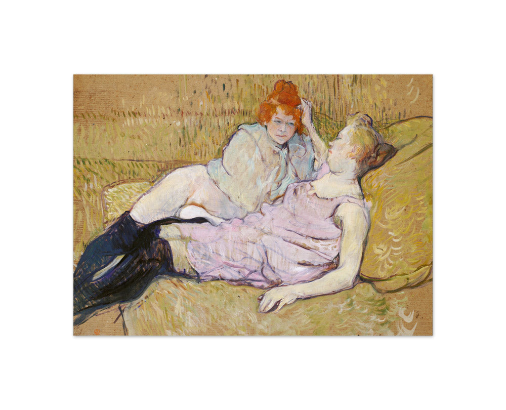 The Sofa by Henri de Toulouse-Lautrec - Compact / Full Bleed / No Frame