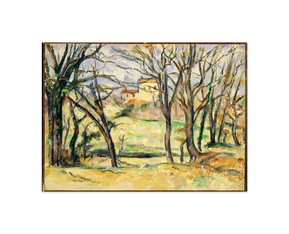 Trees and Houses Near the Jas de Bouffan by Paul Cézanne - Compact / Full Bleed / No Frame