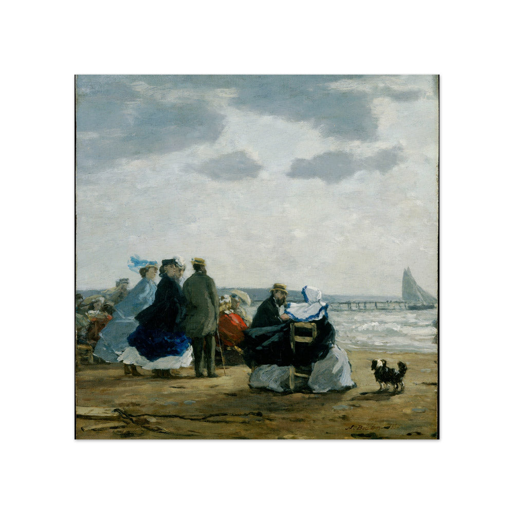 On the Beach, Dieppe by Eugène Boudin - Compact / Full Bleed / No Frame