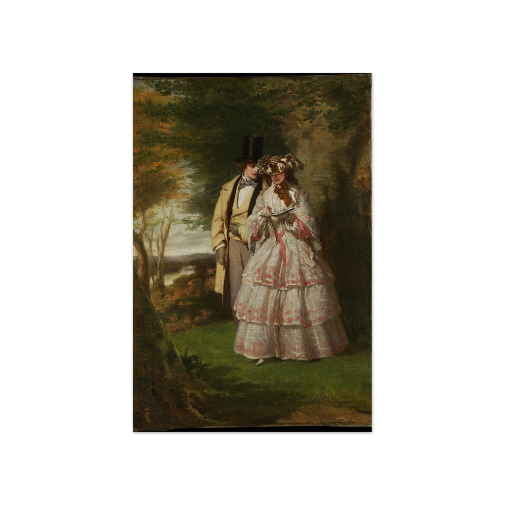 The Two Central Figures in "Derby Day" by William Powell Frith - Compact / Full Bleed / No Frame