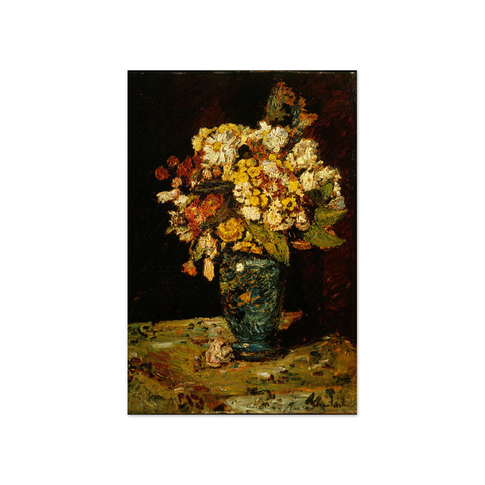 Flowers in a Blue Vase by Adolphe Monticelli - Compact / Full Bleed / No Frame