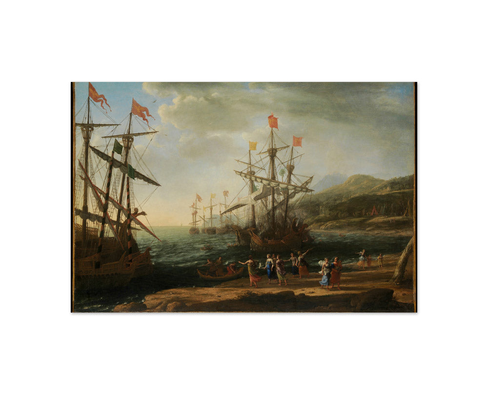 The Trojan Women Setting Fire to Their Fleet by Claude Lorrain - Compact / Full Bleed / No Frame