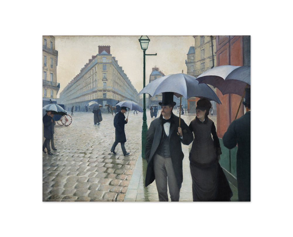 Paris Street; Rainy Day by Gustave Caillebotte - Compact / Full Bleed / No Frame