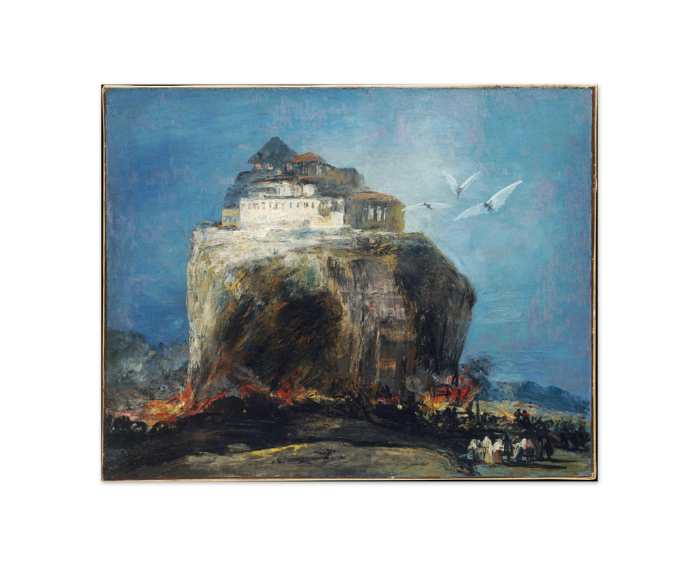 A City on a Rock by Francisco de Goya - Compact / Full Bleed / No Frame