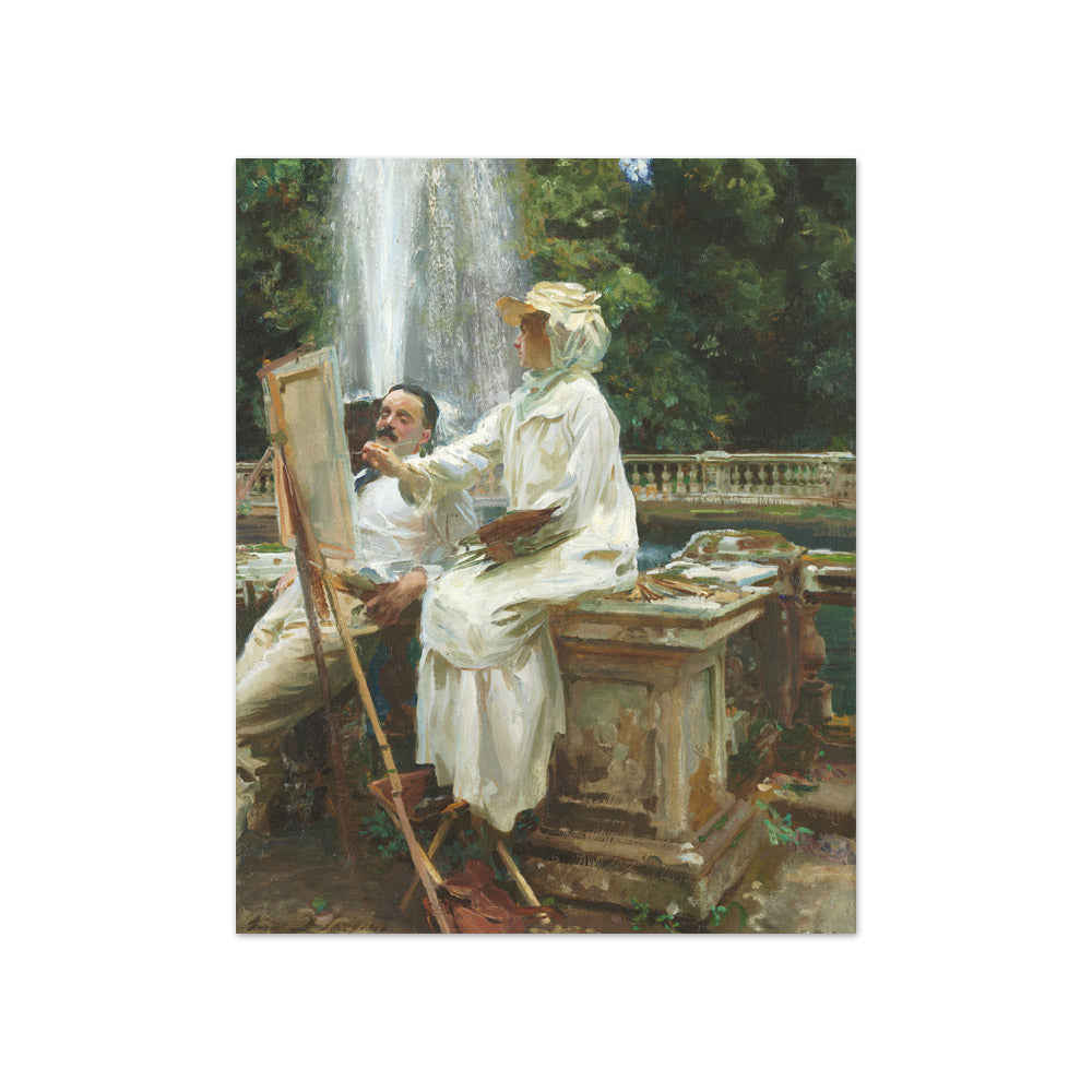 The Fountain, Villa Torlonia, Frascati, Italy by John Singer Sargent - Compact / Full Bleed / No Frame