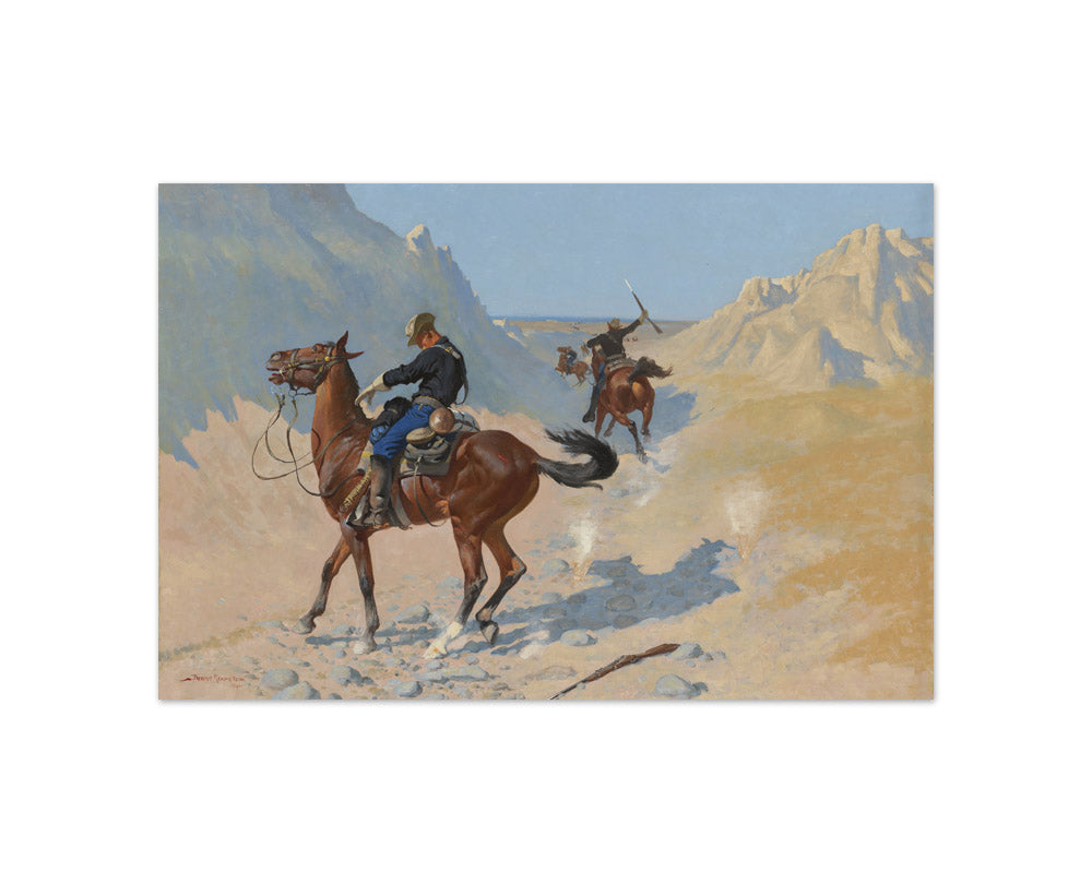 The Advance-Guard, or The Military Sacrifice (The Ambush) by Frederic Remington - Compact / Full Bleed / No Frame