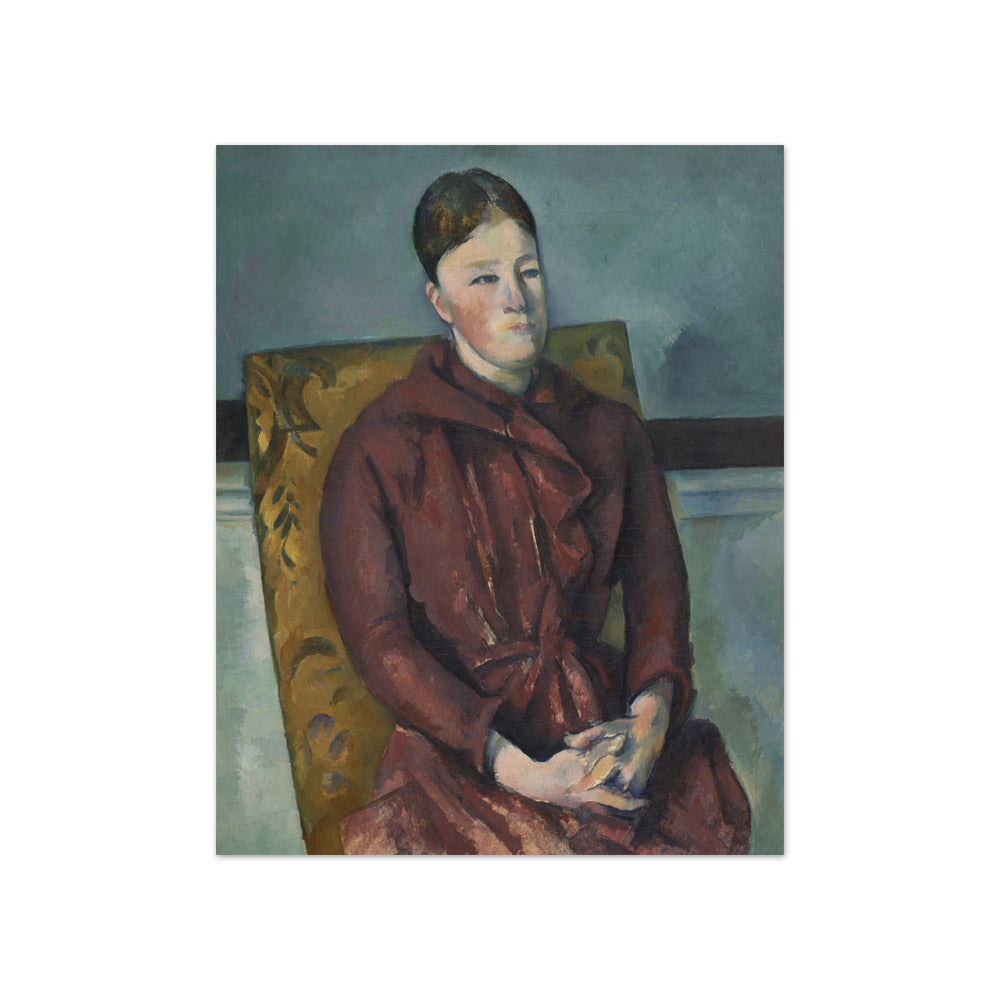 Madame Cezanne in a Yellow Chair by Paul Cezanne - Compact / Full Bleed / No Frame