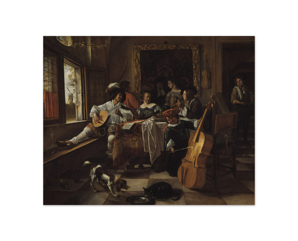 The Family Concert by Jan Steen - Compact / Full Bleed / No Frame