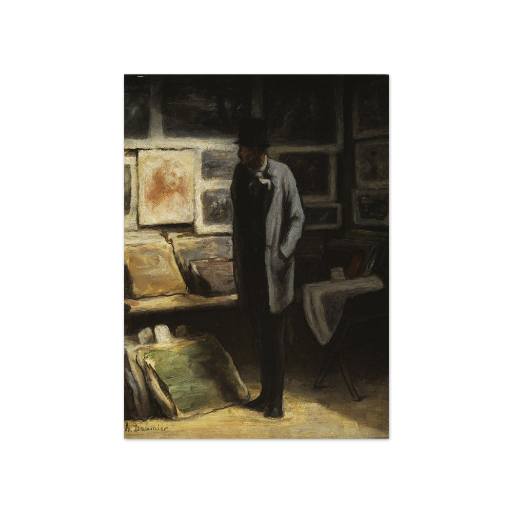 The Print Collector by Honoré-Victorin Daumier - Compact / Full Bleed / No Frame