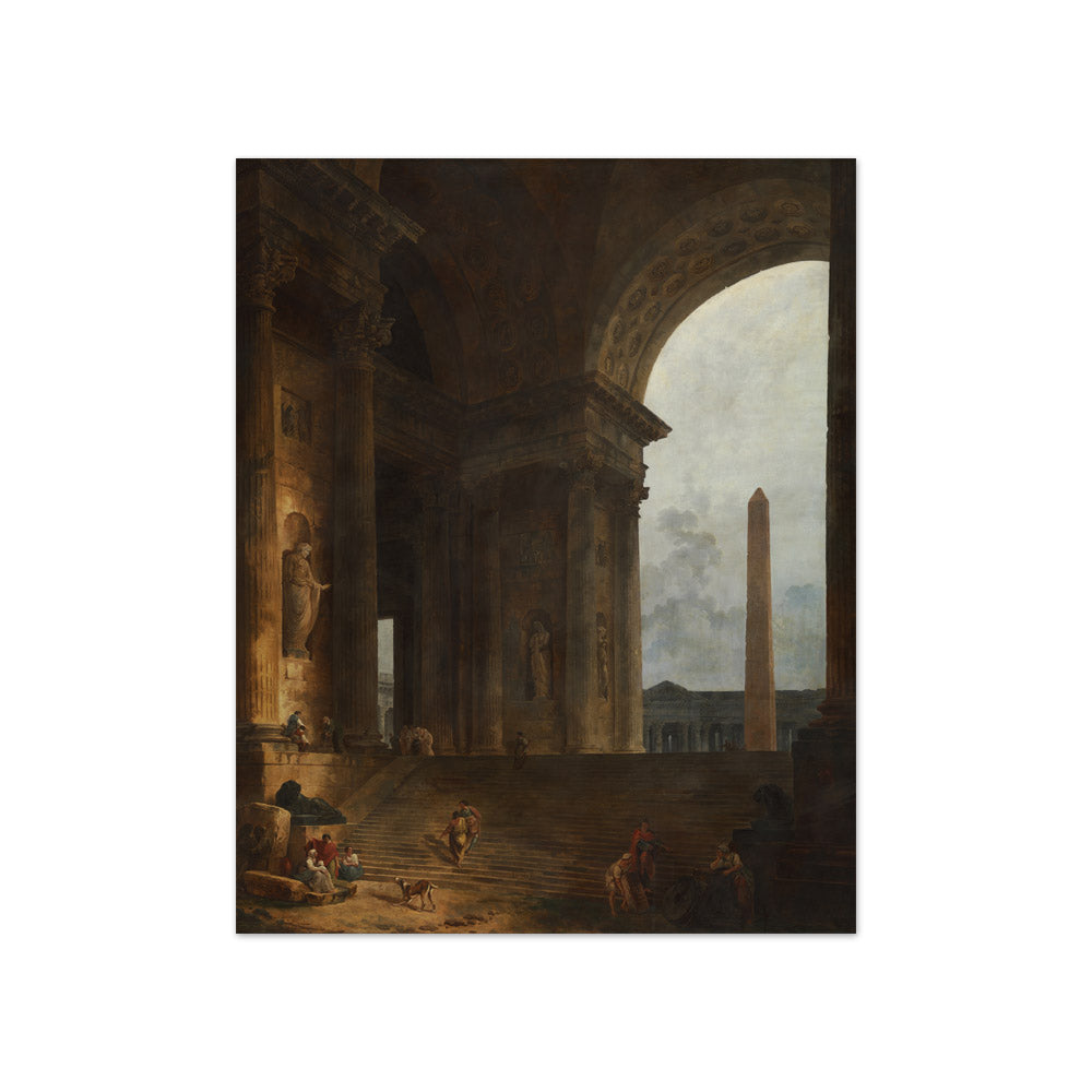 The Obelisk by Hubert Robert - Compact / Full Bleed / No Frame