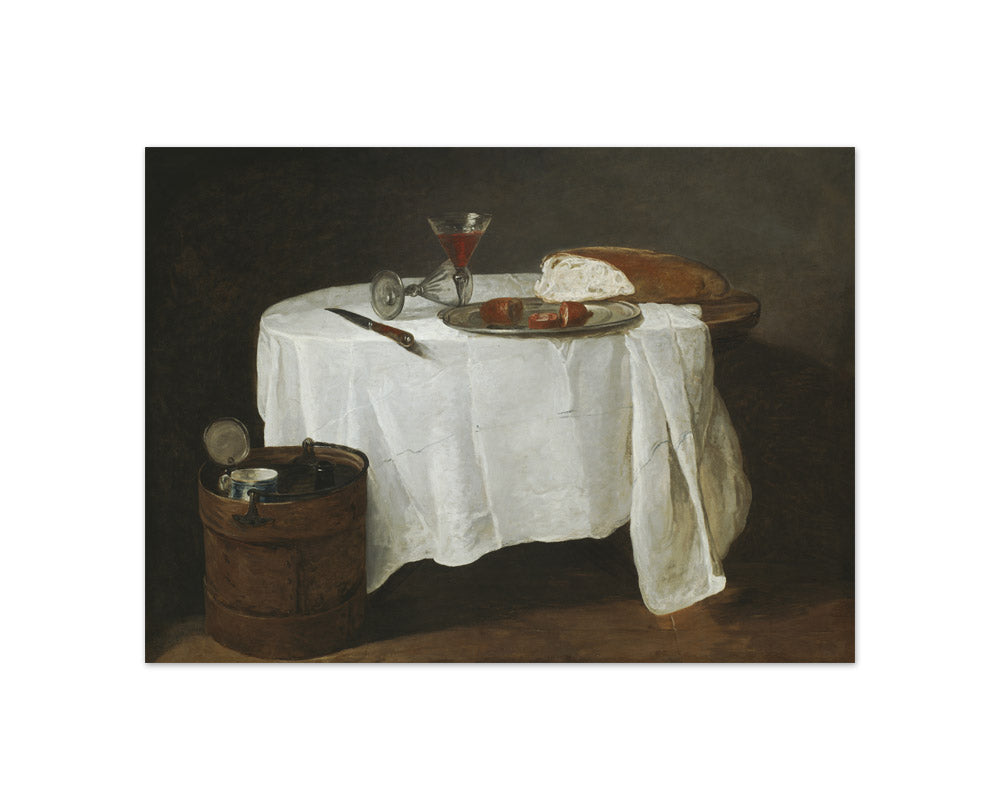 The White Tablecloth by Jean Baptiste Siméon Chardin - Compact / Full Bleed / No Frame