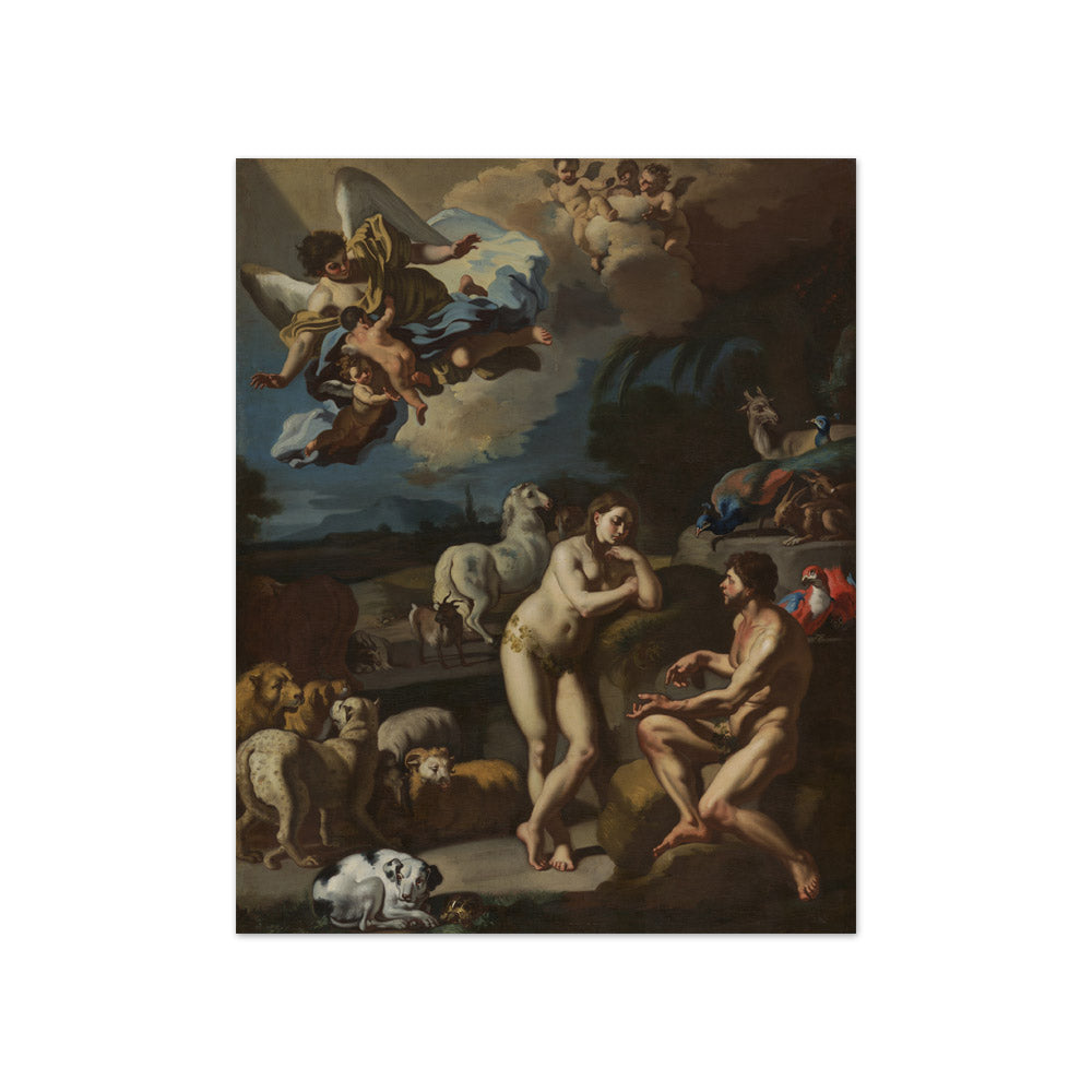 Adam and Eve in Paradise by Francesco Solimena - Compact / Full Bleed / No Frame