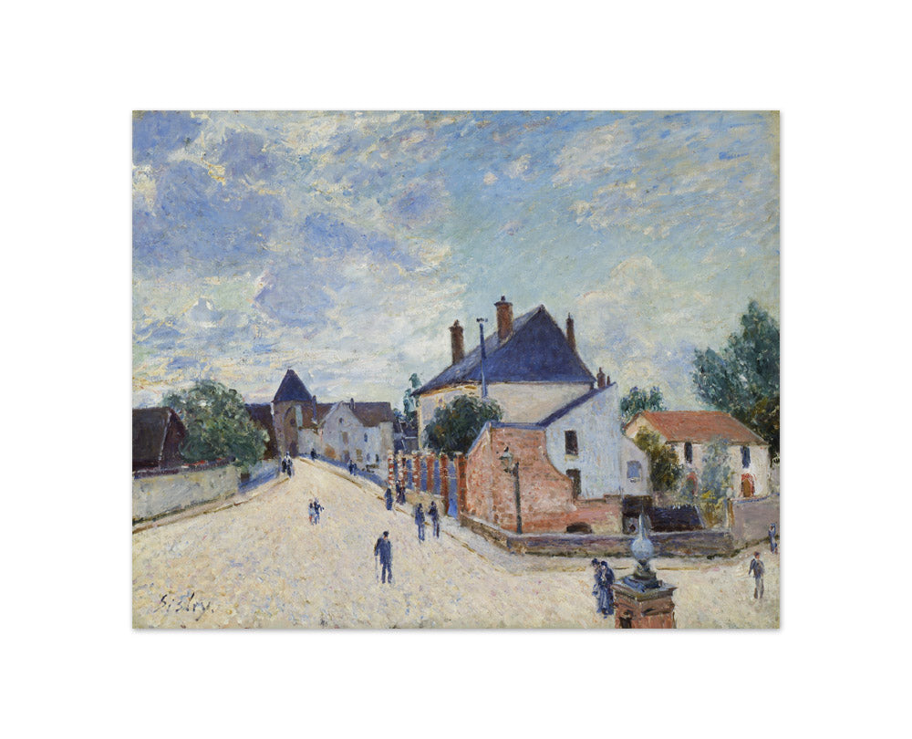 Street in Moret by Alfred Sisley - Compact / Full Bleed / No Frame