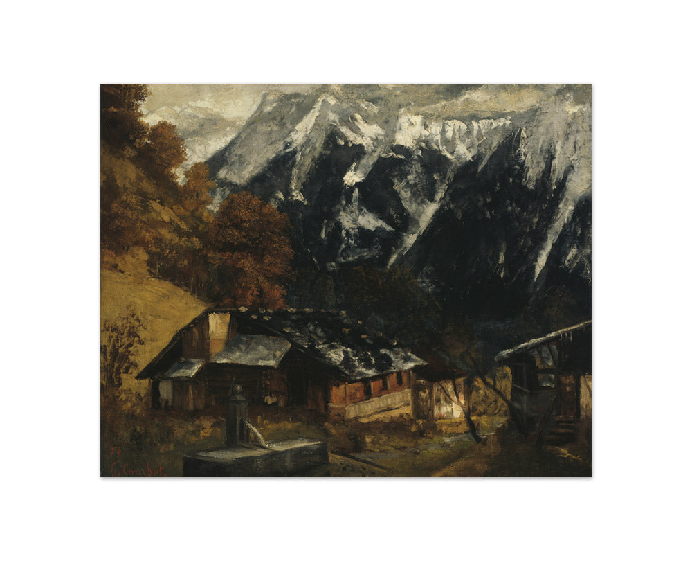 An Alpine Scene by Gustave Courbet - Compact / Full Bleed / No Frame