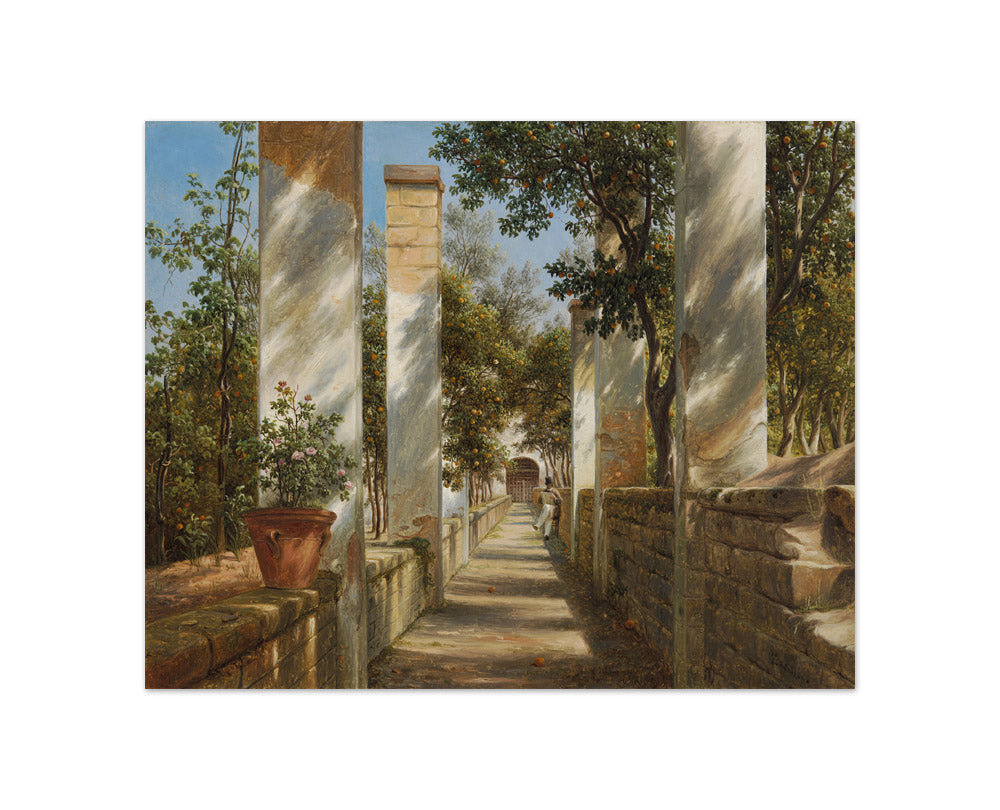 Pergola with Oranges by Thomas Fearnley - Compact / Full Bleed / No Frame