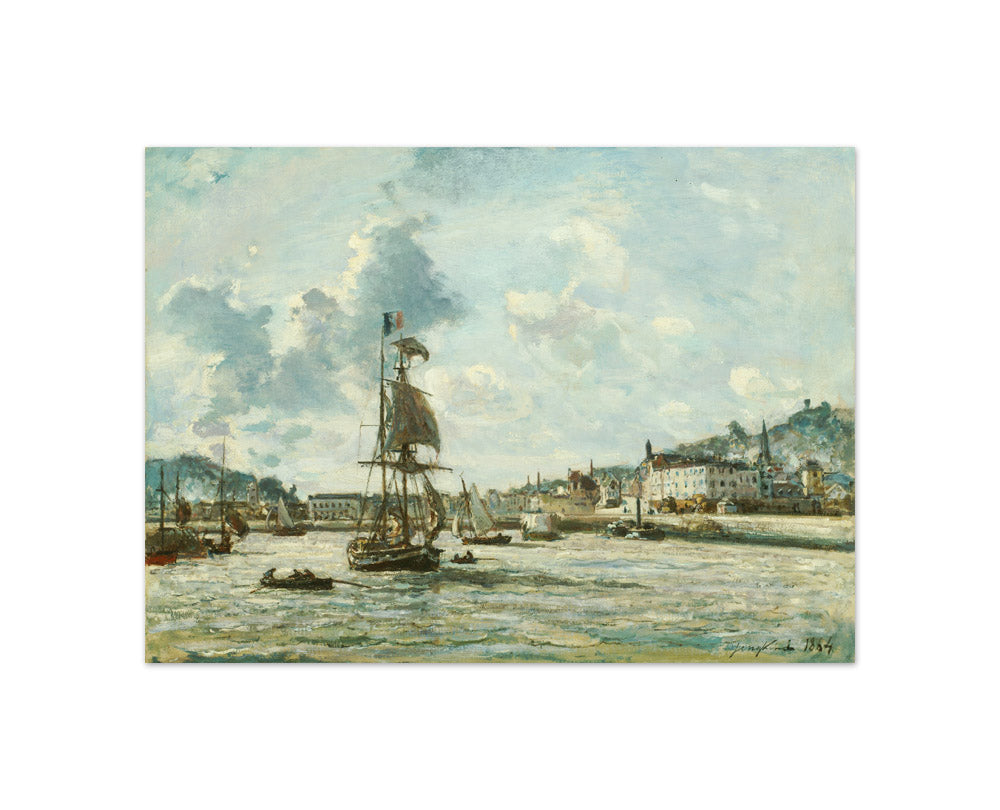 Entrance to the Port of Honfleur by Johan Barthold Jongkind - Compact / Full Bleed / No Frame