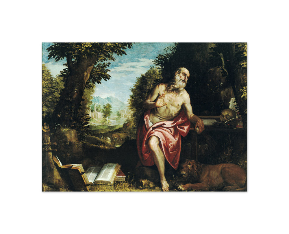 Saint Jerome in the Wilderness by Paolo Veronese - Compact / Full Bleed / No Frame