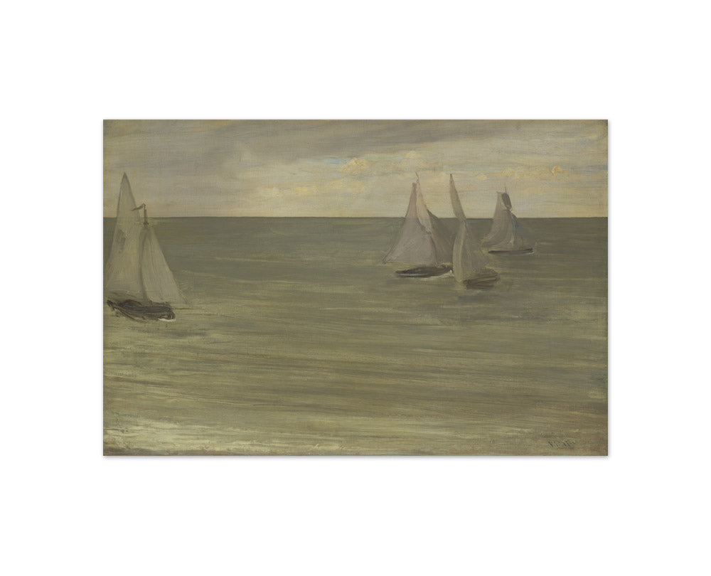 Trouville (Grey and Green, the Silver Sea) by James McNeill Whistler - Compact / Full Bleed / No Frame