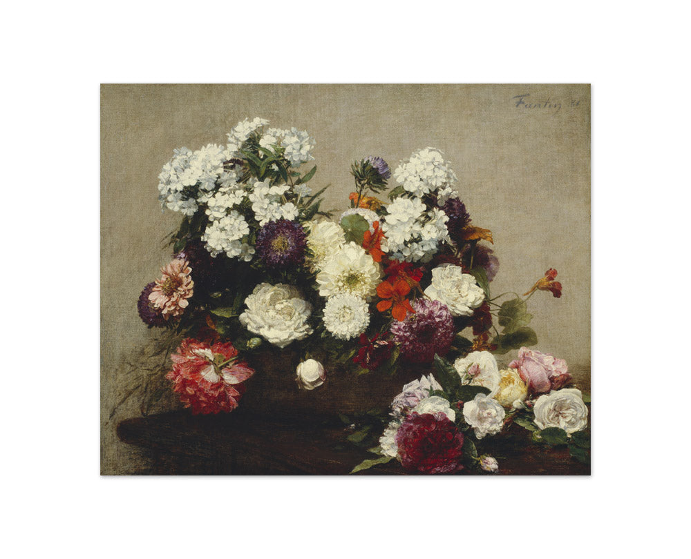 Still Life with Flowers by Henri Fantin-Latour - Compact / Full Bleed / No Frame