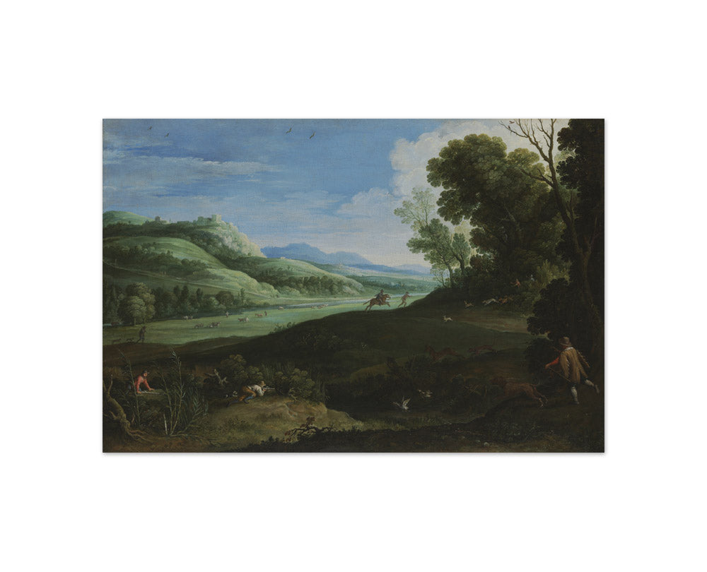 Landscape with Hunters by Paul Bril - Compact / Full Bleed / No Frame