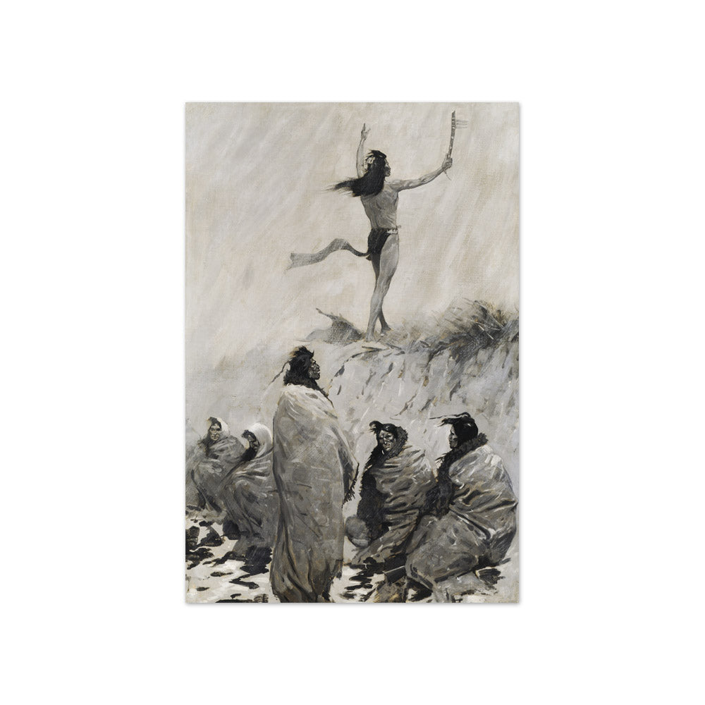 The Fire Eater Raised His Arms to the Thunder Bird by Frederic Remington - Compact / Full Bleed / No Frame