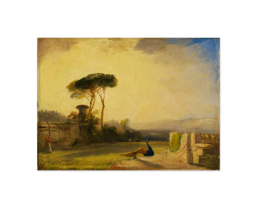 View on the Grounds of a Villa near Florence by Richard Parkes Bonington - Compact / Full Bleed / No Frame