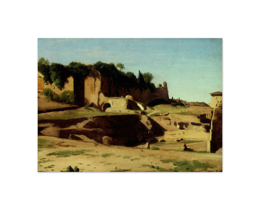 The Imperial Palace on the Palatine, Rome by Paul Flandrin - Compact / Full Bleed / No Frame