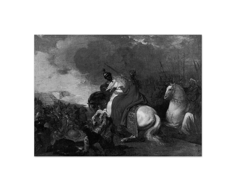 Queen Philippa at the Battle of Neville's Cross by Benjamin West - Compact / Full Bleed / No Frame