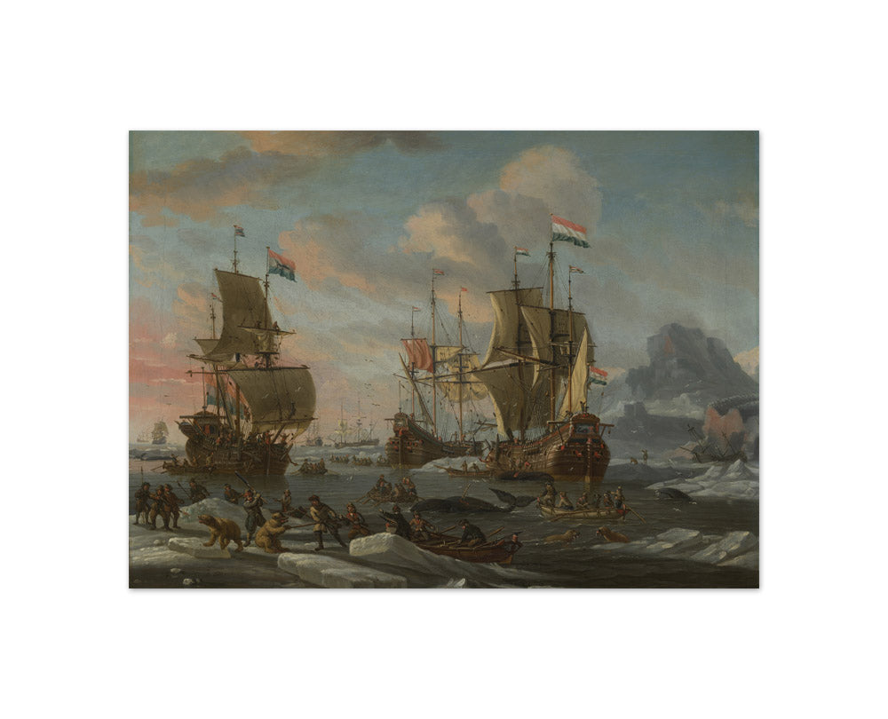 The Dutch Whaling Fleet by Abraham Storck - Compact / Full Bleed / No Frame