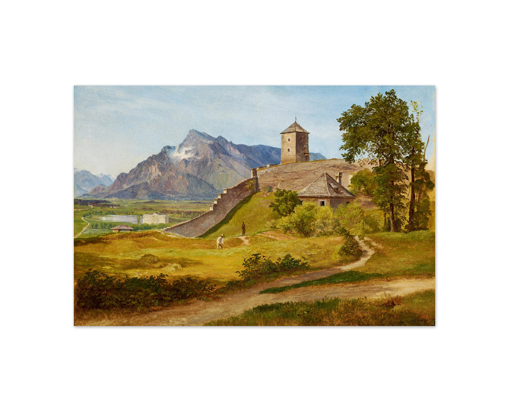 The Military Guardhouse and the Joseph Tower on the Salzburg Mönchsberg by Friedrich Loos - Compact / Full Bleed / No Frame