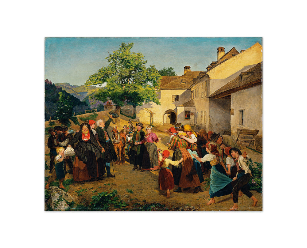 The Bride's Farewell from her Parent's Home - Höldrichsmühle by Ferdinand Georg Waldmüller - Compact / Full Bleed / No Frame