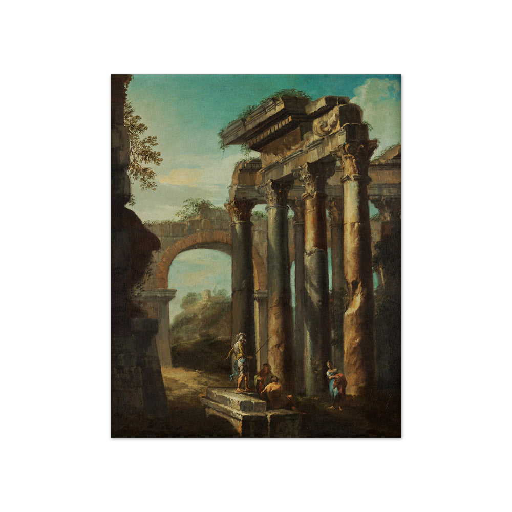 Roman Ruins Landscape by Giovanni Paolo Pannini - Compact / Full Bleed / No Frame