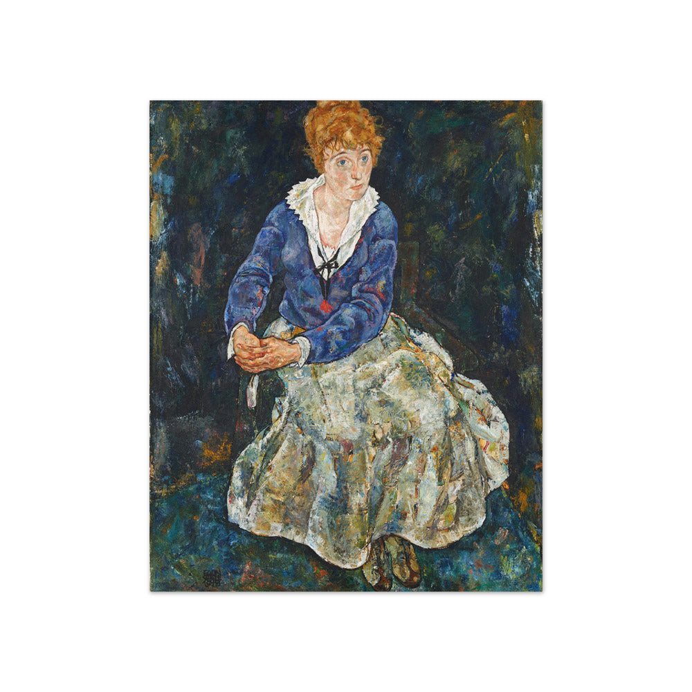 Portrait of the Artist's Wife, Edith Schiele by Egon Schiele - Compact / Full Bleed / No Frame