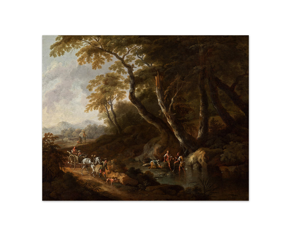 Landscape with Water on the Right by Maximilian Joseph Schinnagl - Compact / Full Bleed / No Frame