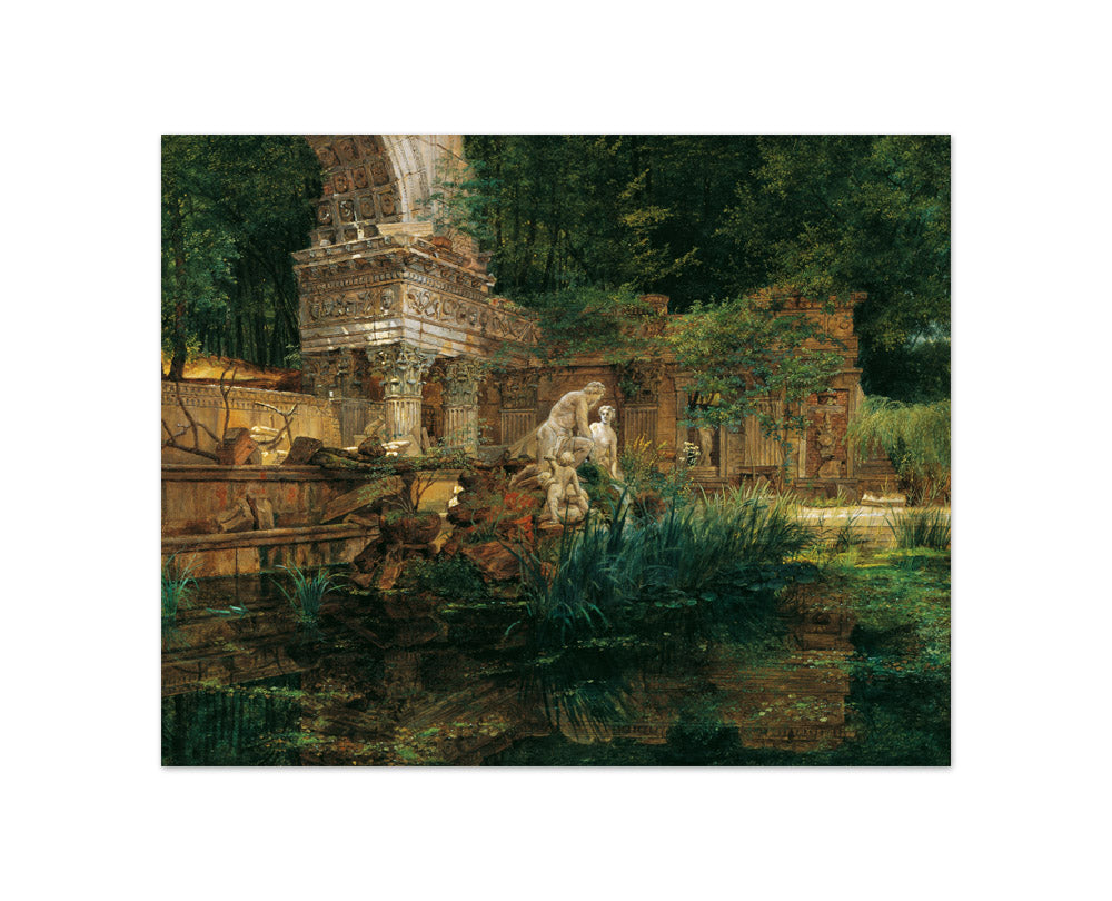 The Roman Ruin in Schönbrunn by Ferdinand Georg Waldmüller - Compact / Full Bleed / No Frame