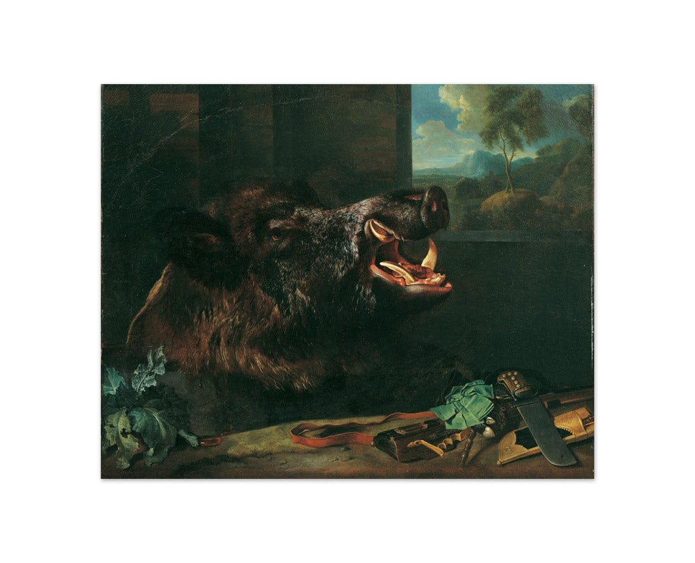 Wild boar still life by Johann Georg de Hamilton - Compact / Full Bleed / No Frame