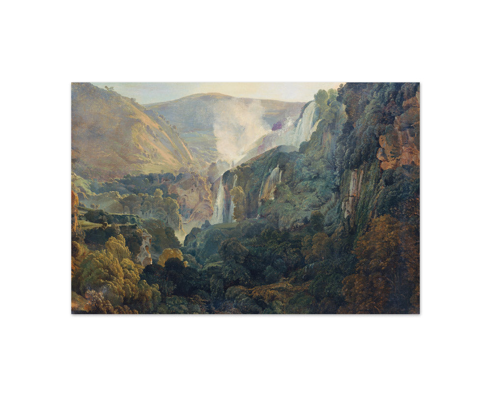 The Waterfalls of Terni by Friedrich Nerly der Ältere - Compact / Full Bleed / No Frame